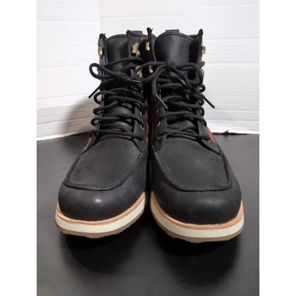 MERRELL WOMENS BLACK 7.5 J001964 Vegan Leather Boot Wool & Cotton Blend  New